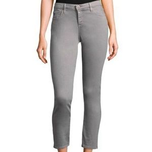 AG Adriano Goldschmied Gray The Stevie Ankle Slim Straight Leg Ankle 25R